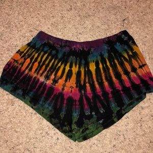 Tie die shorts
